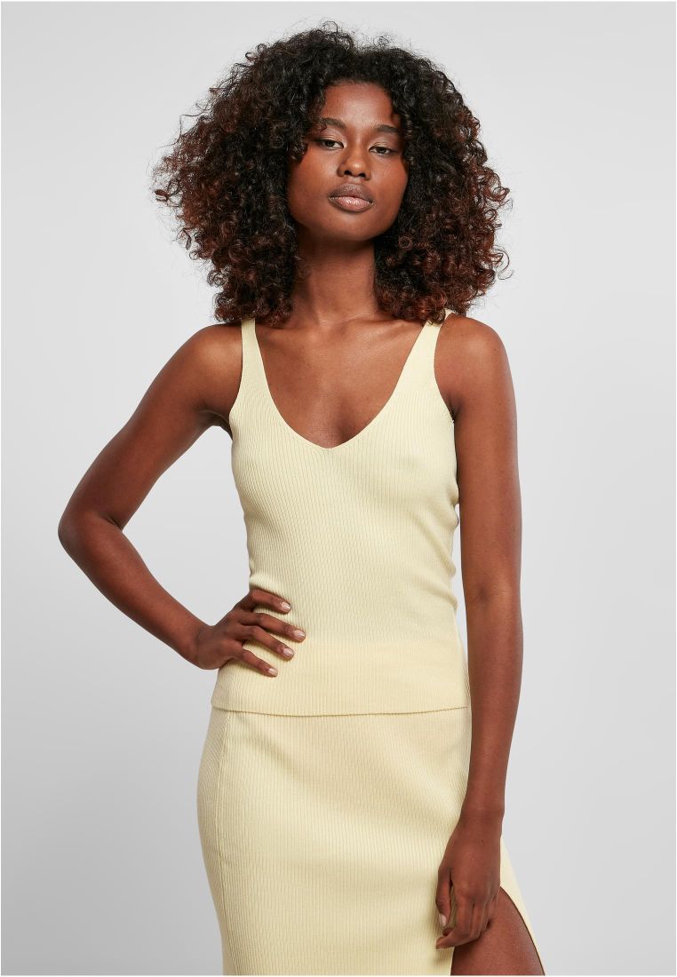 Ladies Rib Knit Top - - TTUTB4737 - 1381