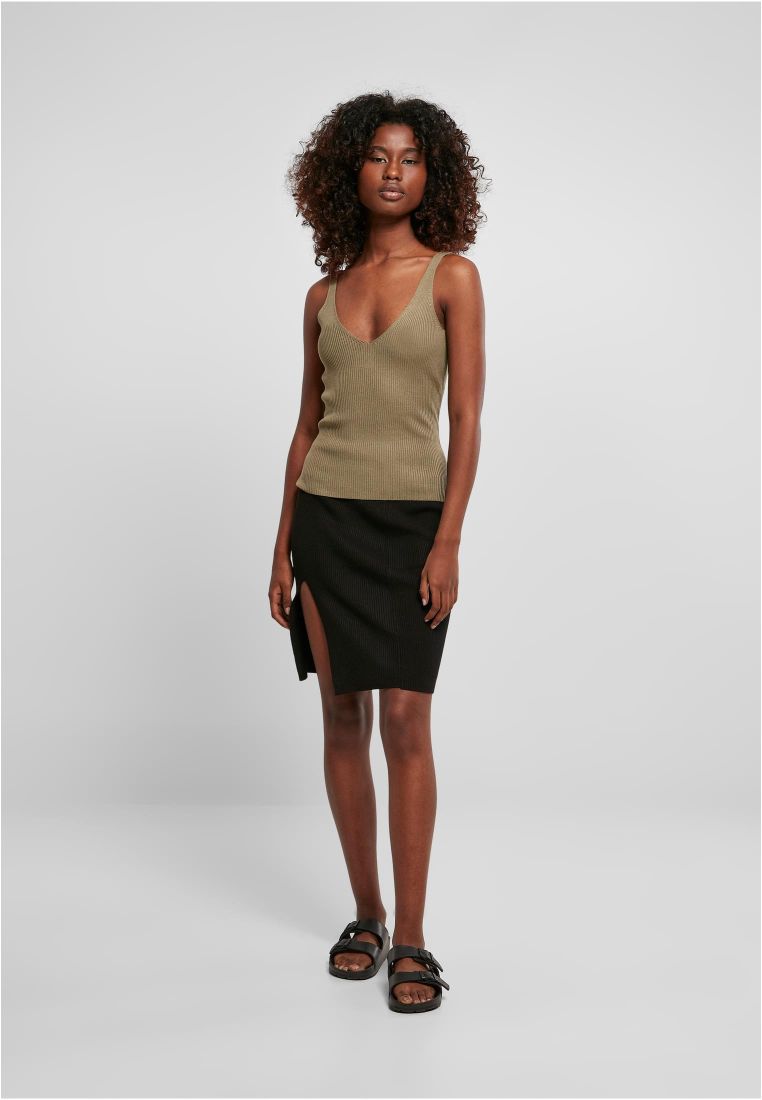 Ladies Rib Knit Top - - TTUTB4737 - 308