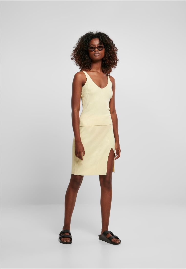 Ladies Rib Knit Top - - TTUTB4737 - 1388