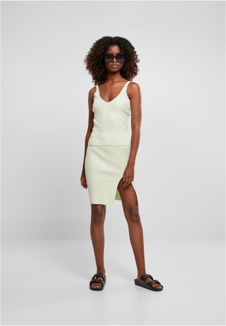 Ladies Rib Knit Top - - TTUTB4737 - 1658