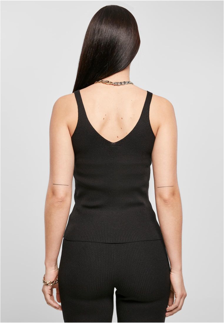 Ladies Rib Knit Top - - TTUTB4737 - 36