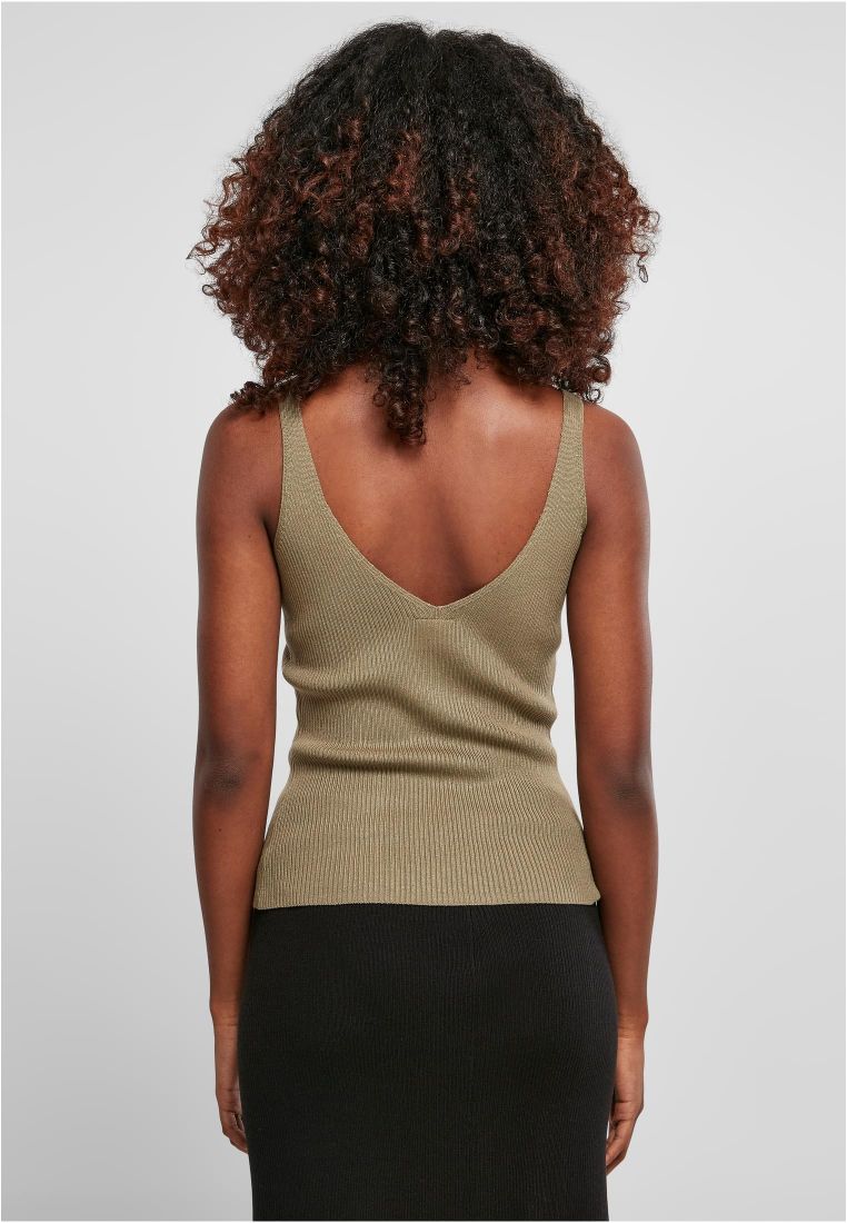 Ladies Rib Knit Top - - TTUTB4737 - 306