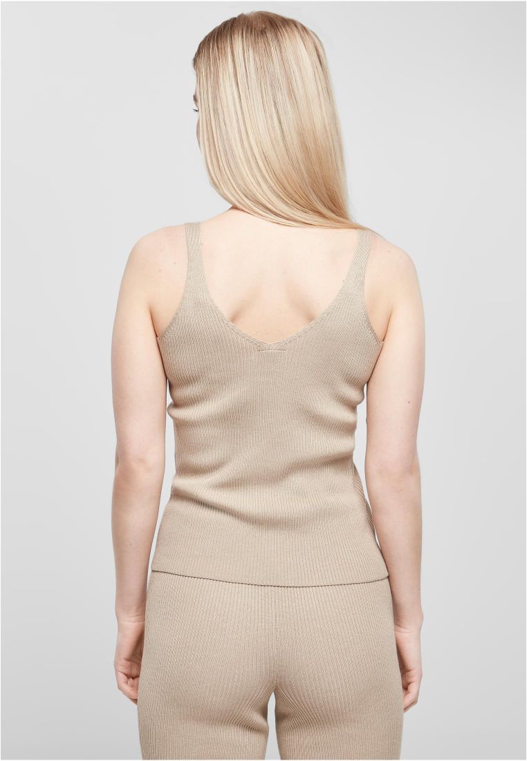 Ladies Rib Knit Top - - TTUTB4737 - 1116