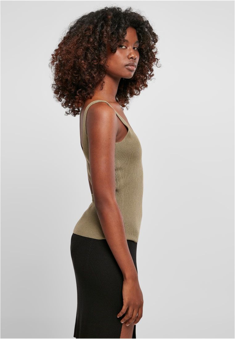 Ladies Rib Knit Top - - TTUTB4737 - 307