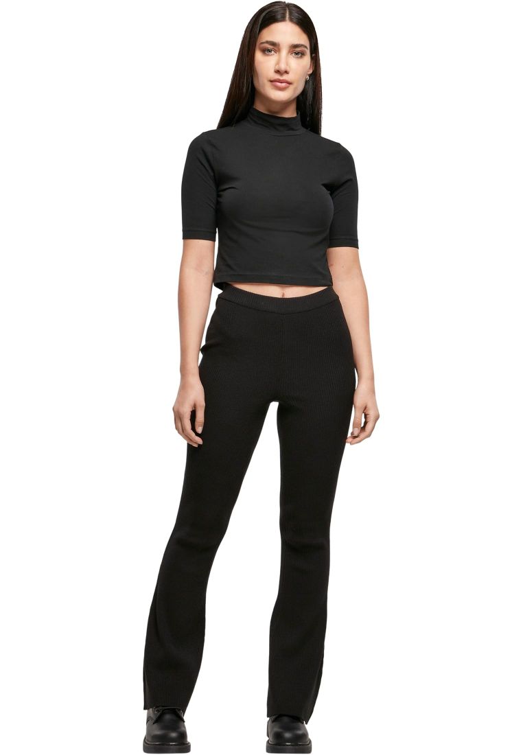 Ladies Rib Knit Bootcut Leggings - Ladies Leggins - TTUTB4738 - 38