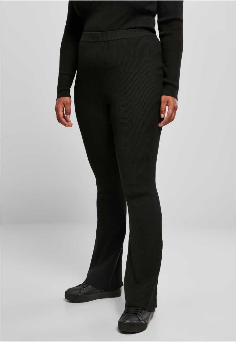 Ladies Rib Knit Bootcut Leggings - Ladies Leggins - TTUTB4738 - 45