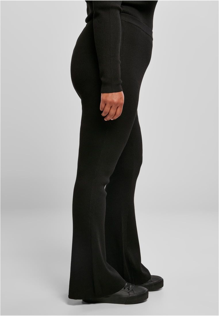 Ladies Rib Knit Bootcut Leggings - Ladies Leggins - TTUTB4738 - 42