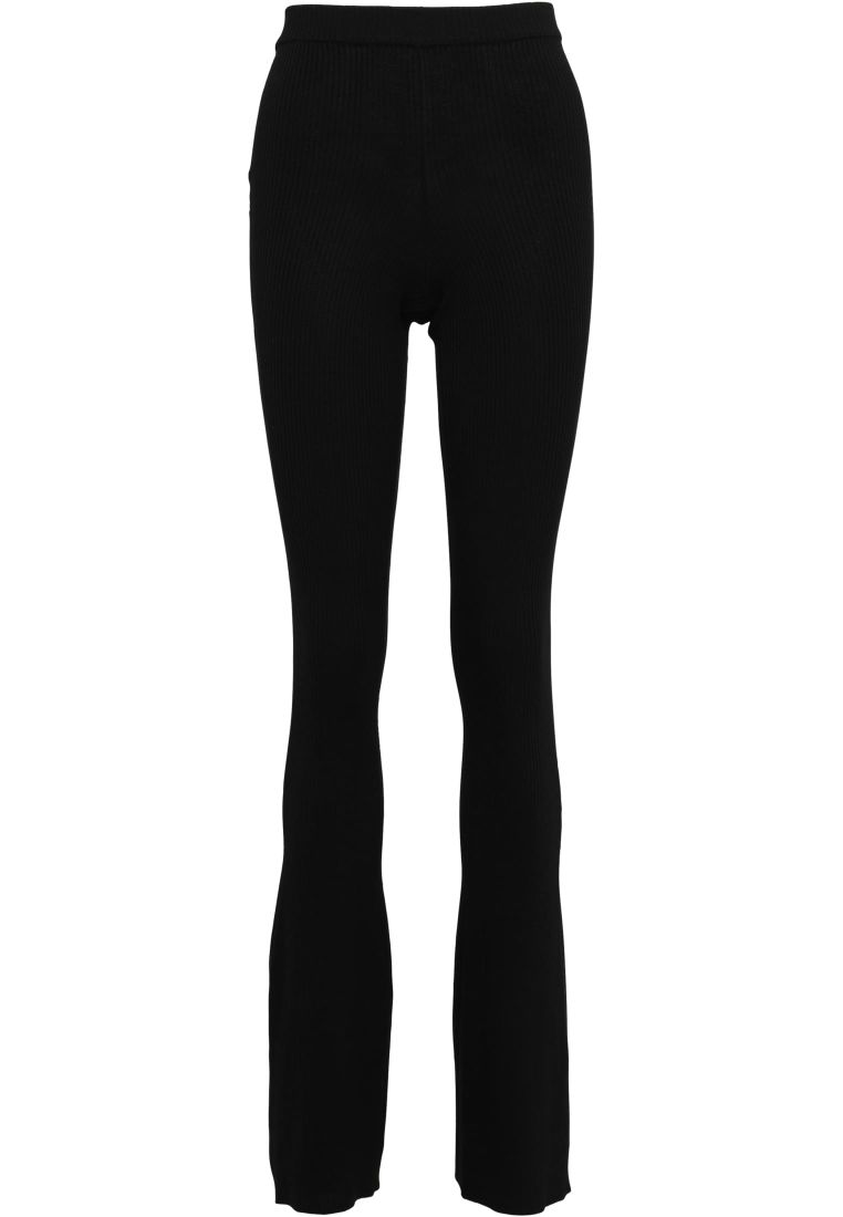 Ladies Rib Knit Bootcut Leggings - Ladies Leggins - TTUTB4738 - 32