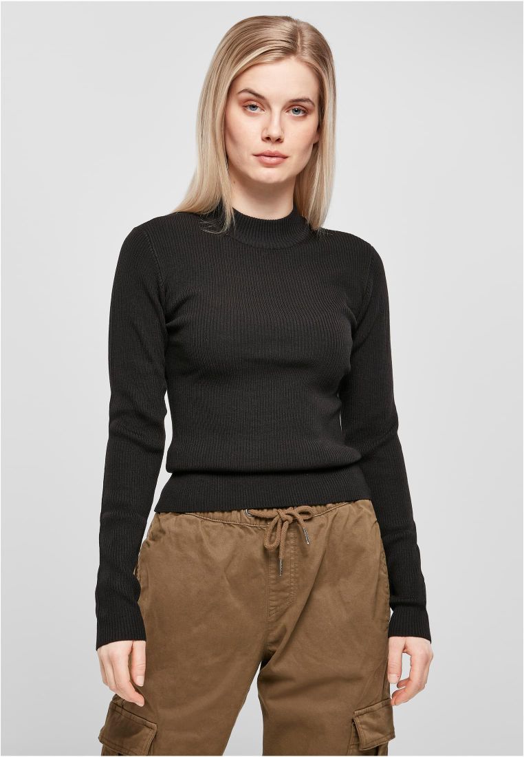 Ladies Rib Knit Turtelneck Sweater - Ladies Crewnecks and College Jackets - TTUTB4739 - 1