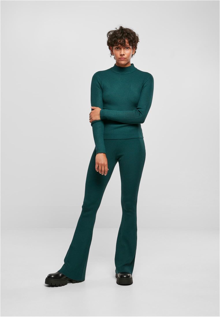 Ladies Rib Knit Turtelneck Sweater - Naisten  Colleget ja Collegetakit - TTUTB4739 - 578