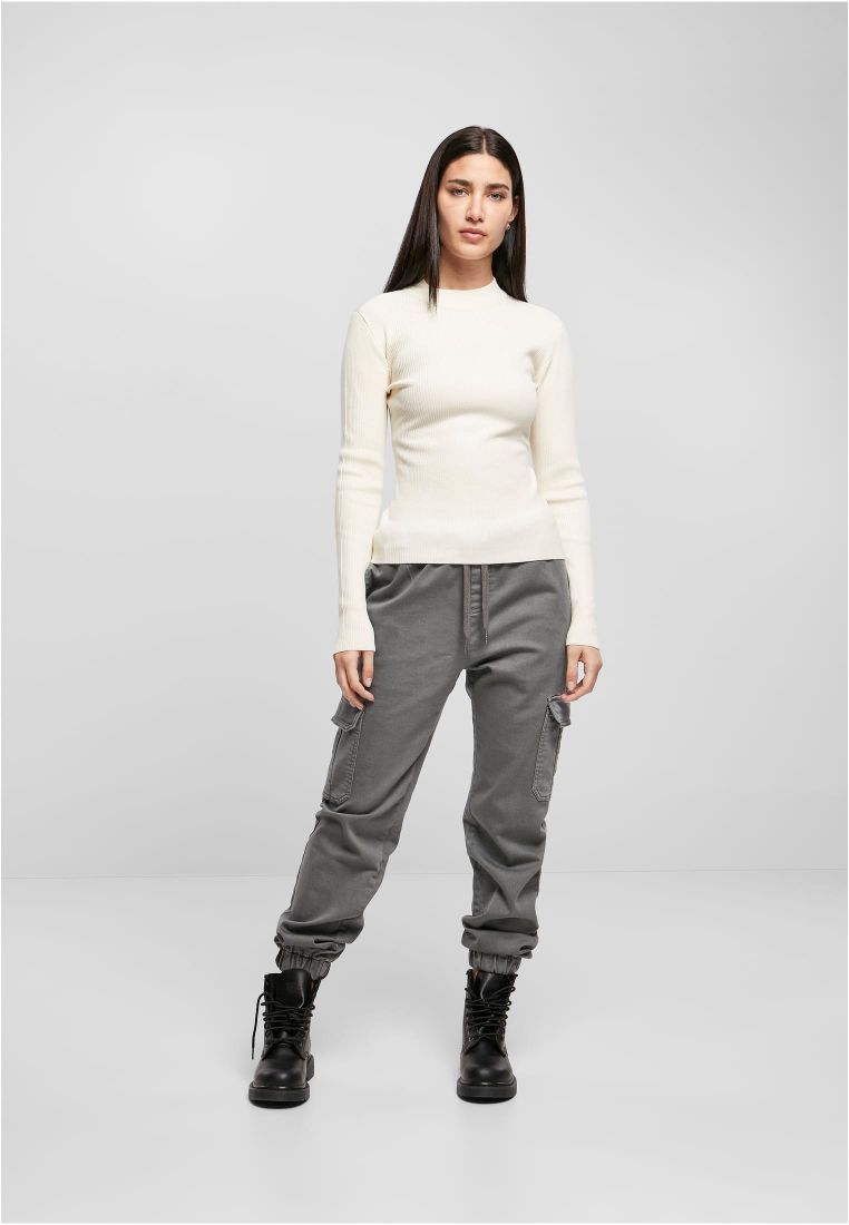 Ladies Rib Knit Turtelneck Sweater - Naisten  Colleget ja Collegetakit - TTUTB4739 - 848