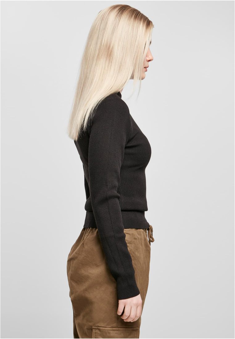 Ladies Rib Knit Turtelneck Sweater - Naisten  Colleget ja Collegetakit - TTUTB4739 - 6