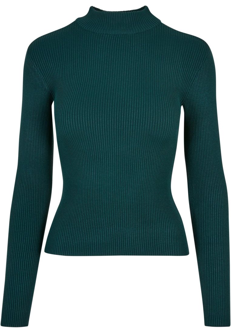 Ladies Rib Knit Turtelneck Sweater - Naisten  Colleget ja Collegetakit - TTUTB4739 - 579