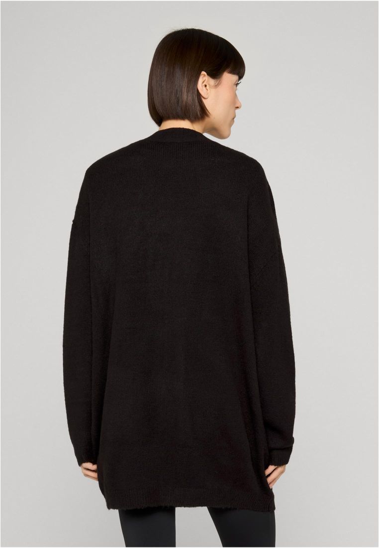 Ladies Chunky Fluffy Knit Cardigan - Ladies Crewnecks and College Jackets - TTUTB4740 - 35