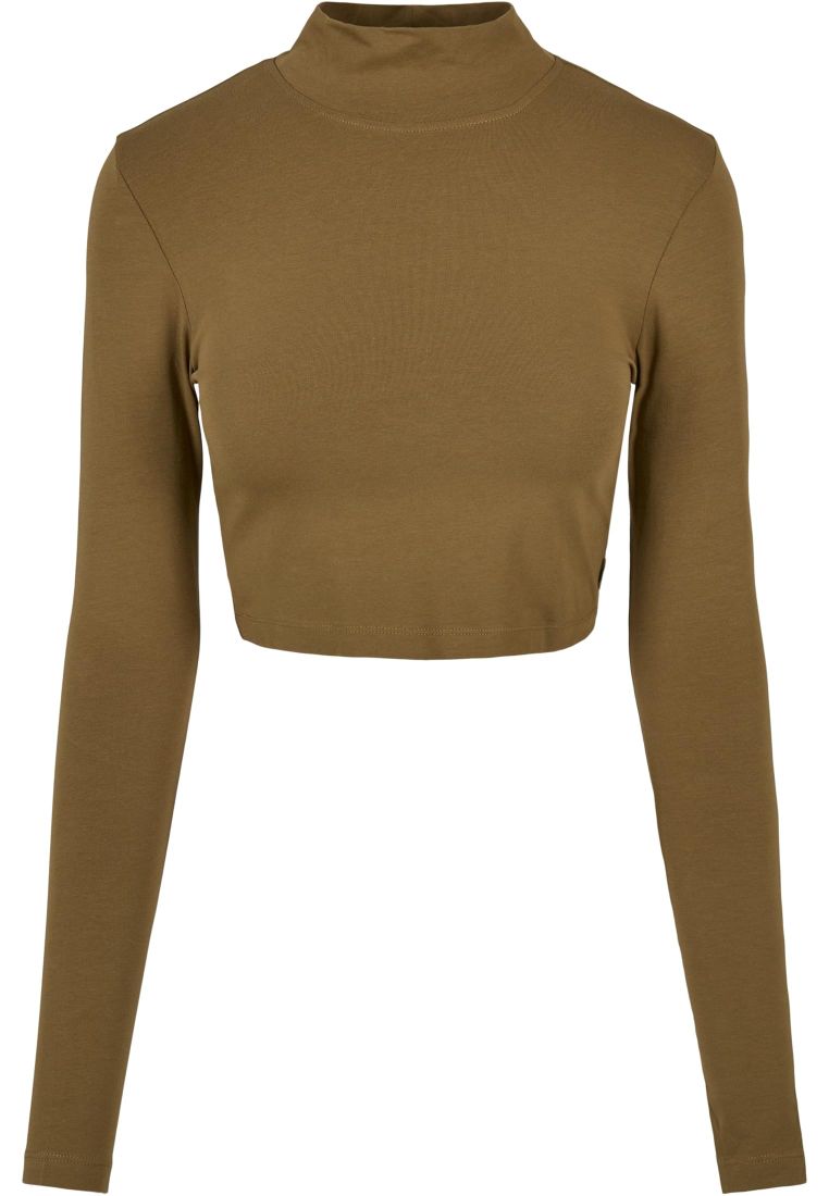 Ladies Organic Cropped Turtelneck Longsl - Ladies Crewnecks and College Jackets - TTUTB4749 - 572