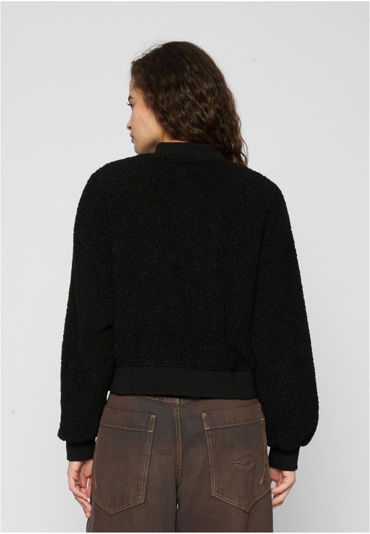 Ladies Oversized Sherpa Bomber Jacket - Ladies Jackets - TTUTB4758 - 4