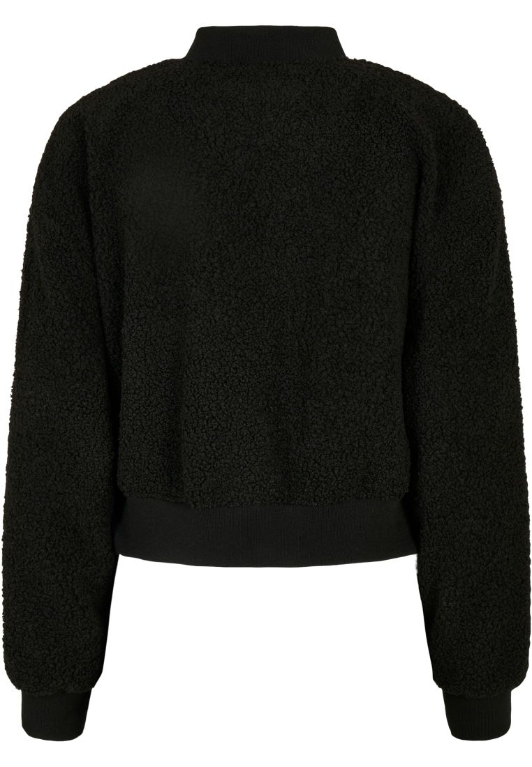 Ladies Oversized Sherpa Bomber Jacket - Ladies Jackets - TTUTB4758 - 130