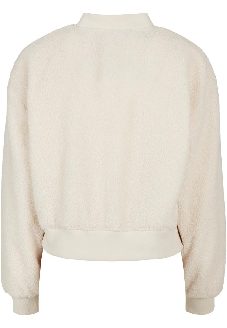 Ladies Oversized Sherpa Bomber Jacket - Ladies Jackets - TTUTB4758 - 7