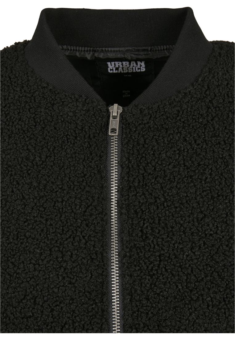 Ladies Oversized Sherpa Bomber Jacket - Ladies Jackets - TTUTB4758 - 39