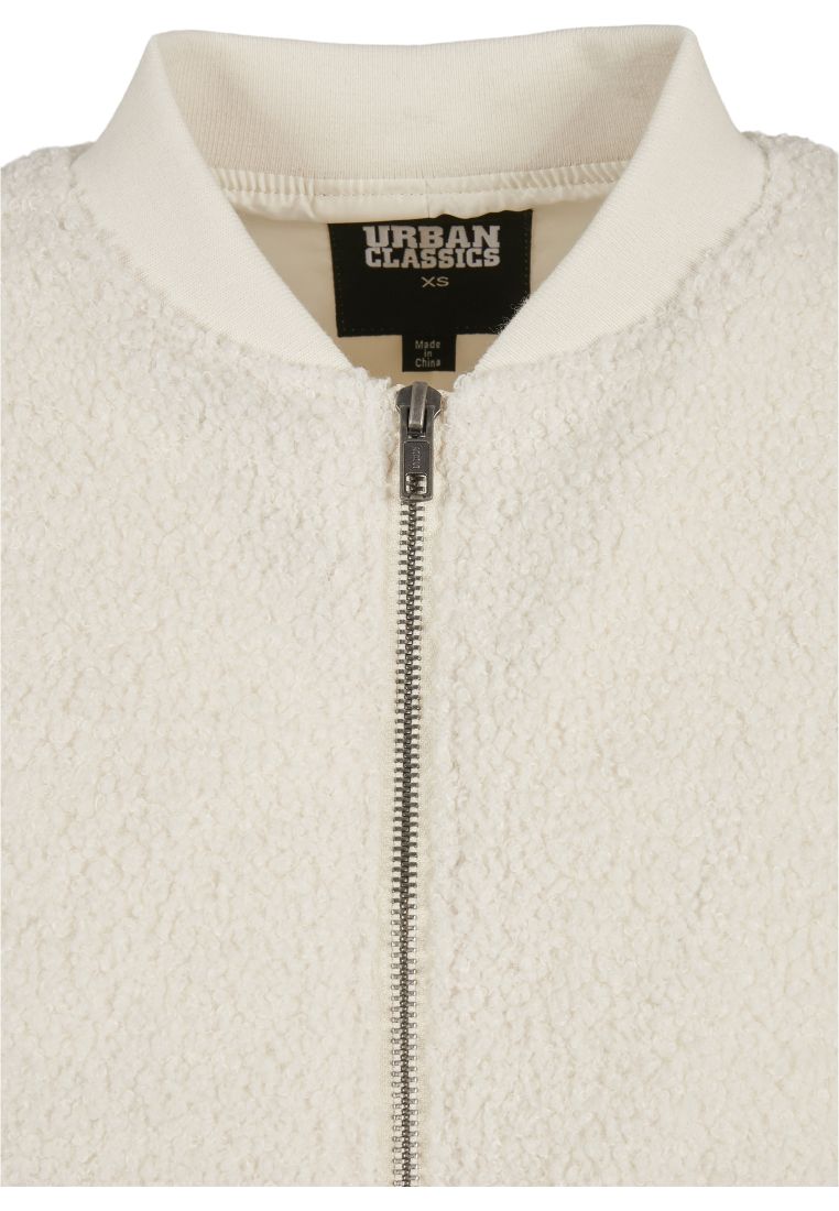 Ladies Oversized Sherpa Bomber Jacket - Ladies Jackets - TTUTB4758 - 396