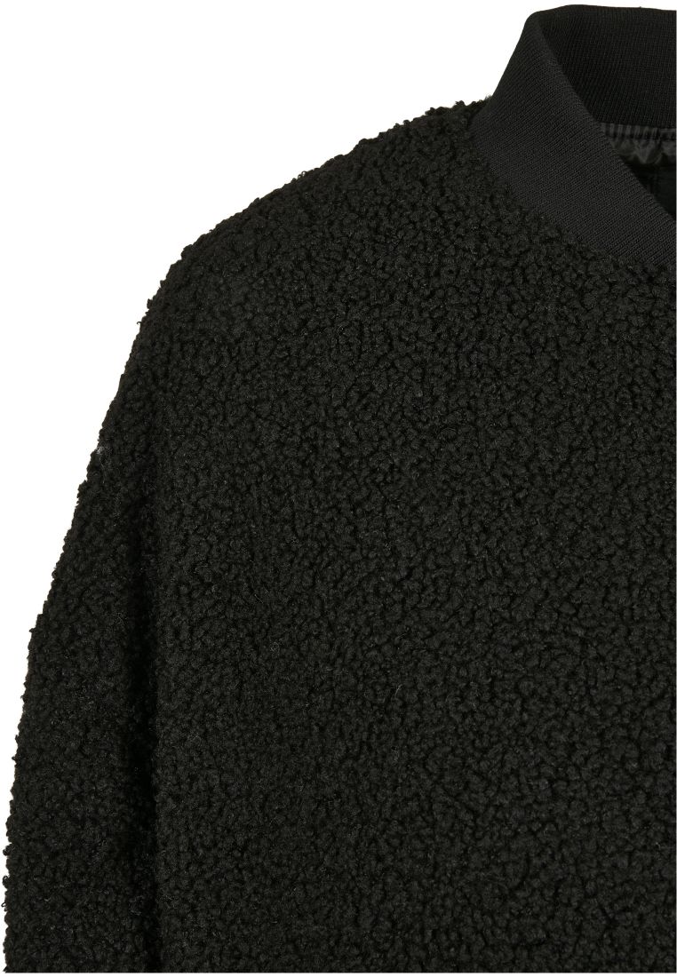 Ladies Oversized Sherpa Bomber Jacket - Ladies Jackets - TTUTB4758 - 41