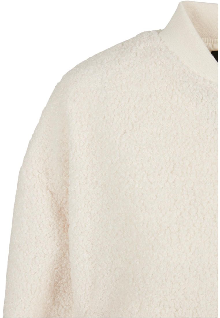 Ladies Oversized Sherpa Bomber Jacket - Ladies Jackets - TTUTB4758 - 10