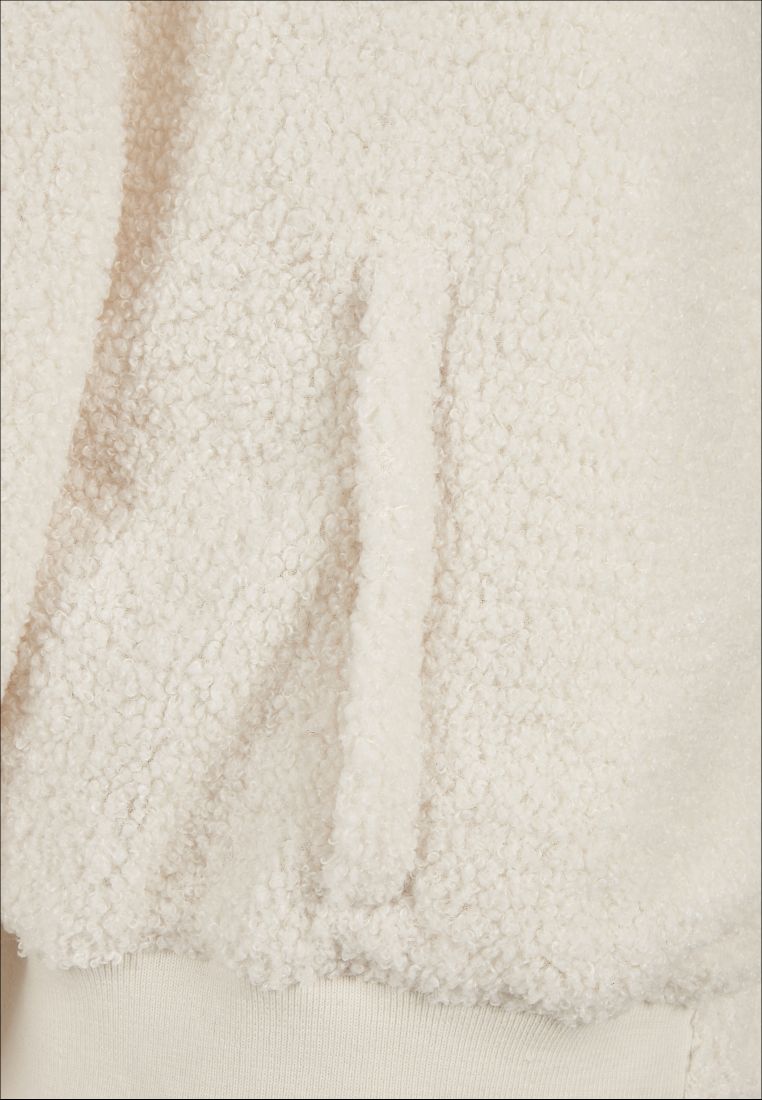 Ladies Oversized Sherpa Bomber Jacket - Ladies Jackets - TTUTB4758 - 398