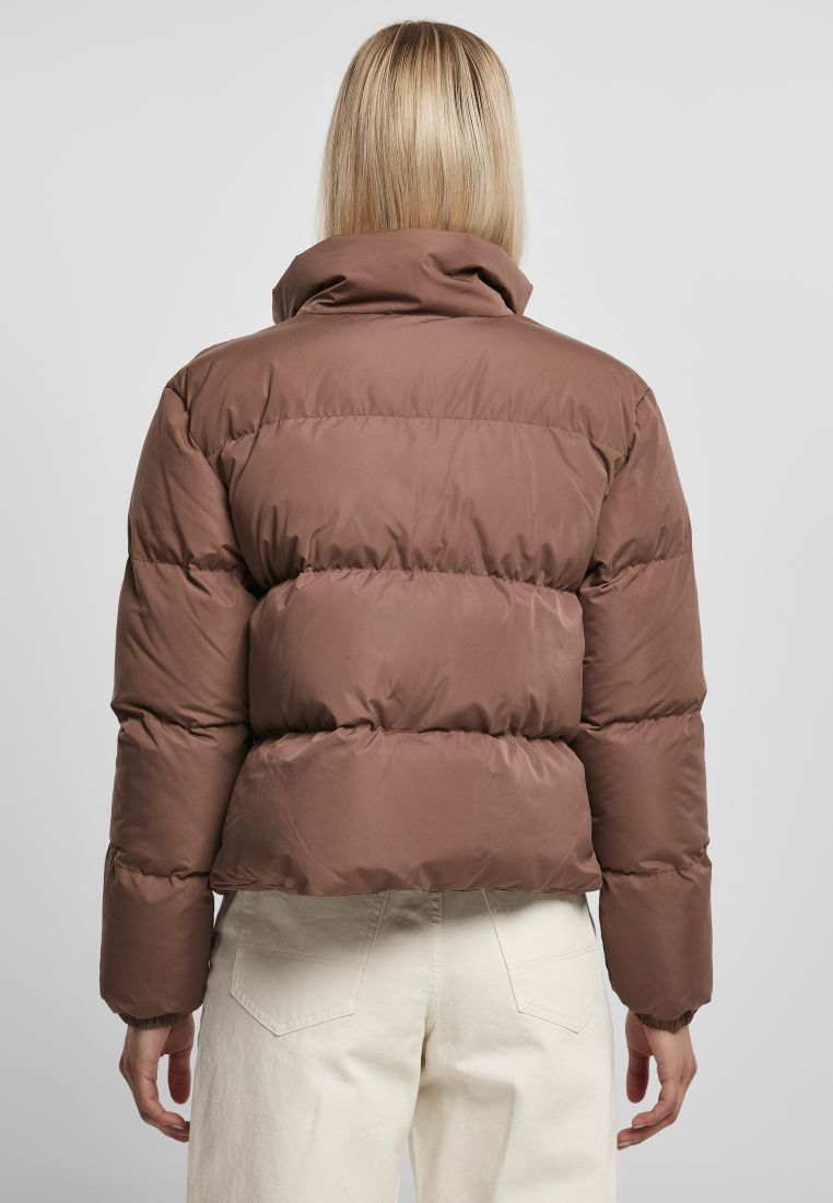 Ladies Short Peached Puffer Jacket - Ladies Jackets - TTUTB4759 - 516