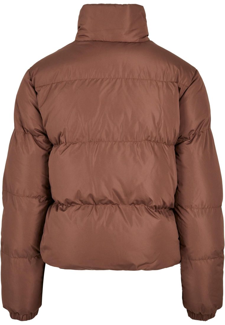 Ladies Short Peached Puffer Jacket - Ladies Jackets - TTUTB4759 - 605