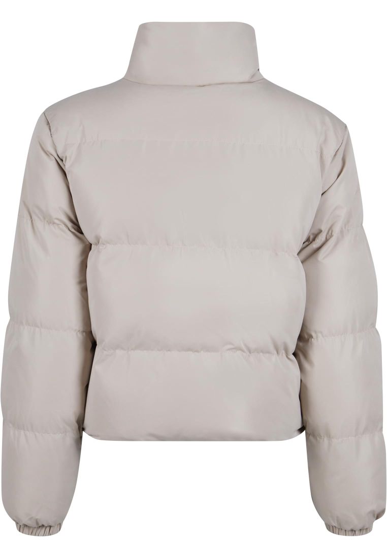 Ladies Short Peached Puffer Jacket - Ladies Jackets - TTUTB4759 - 1120
