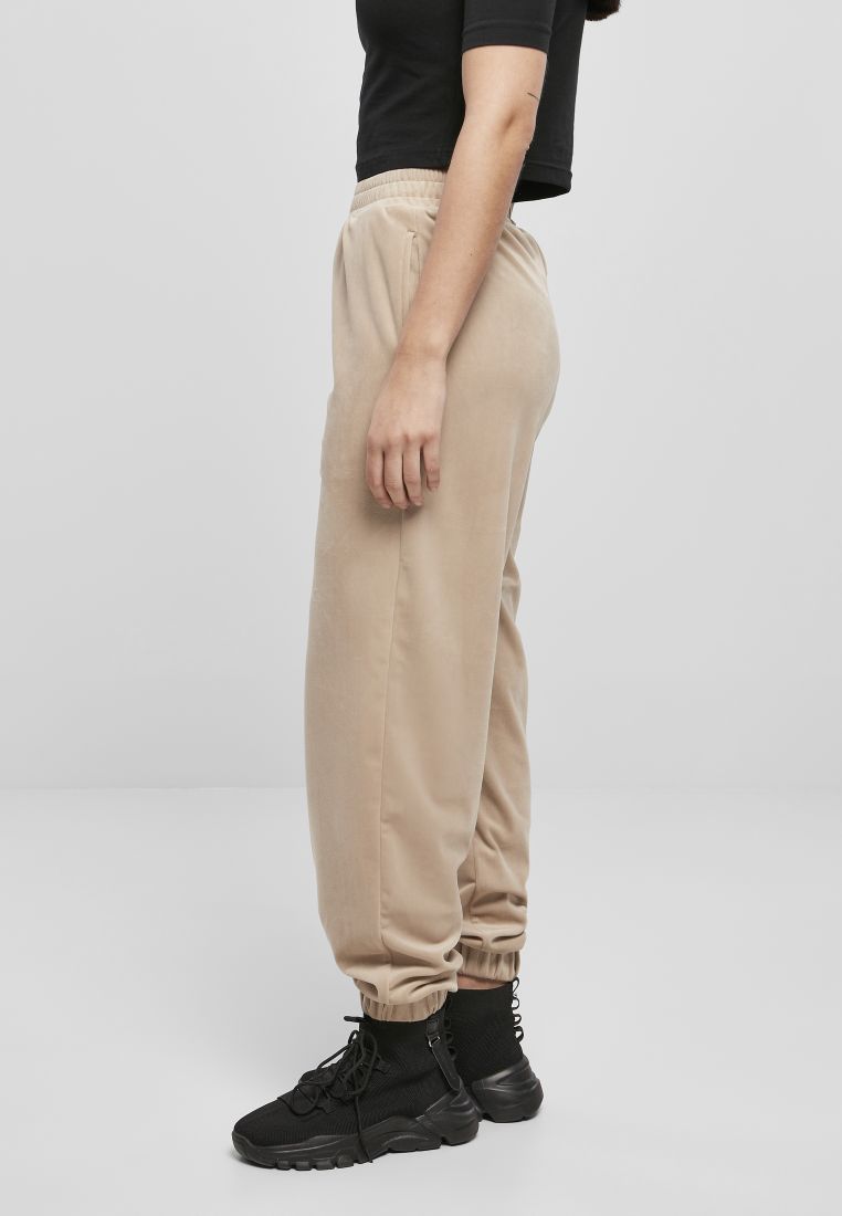 Ladies High Waist Ballon Velvet Sweat Pants - Naisten Housut - TTUTB4764 - 575