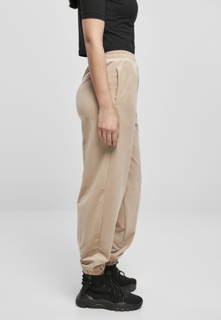 Ladies High Waist Ballon Velvet Sweat Pants - Naisten Housut - TTUTB4764 - 487