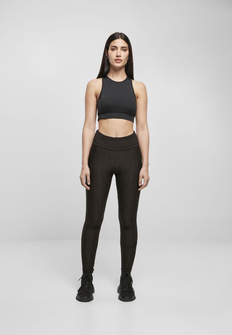 Ladies High Waist Honeycomb Leggings - Ladies Leggins - TTUTB4772 - 7