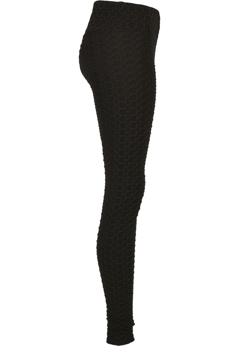 Ladies High Waist Honeycomb Leggings - Ladies Leggins - TTUTB4772 - 642