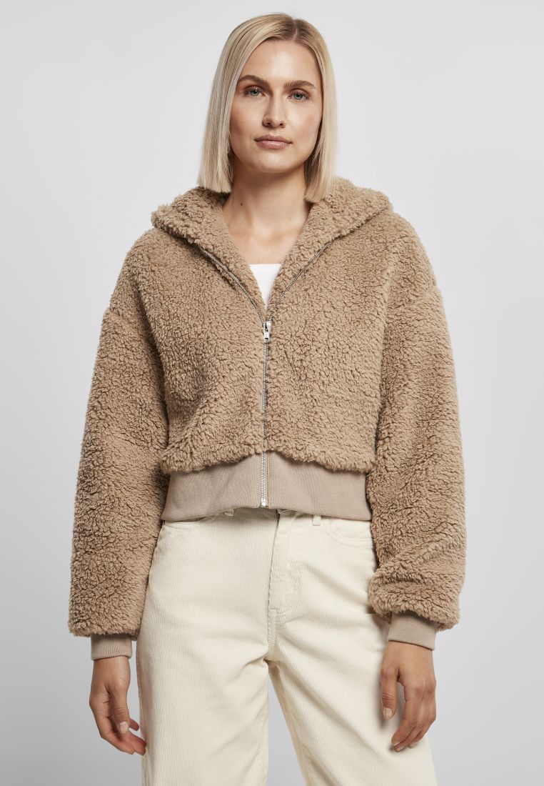 Oversized sherpa jacket clearance women's