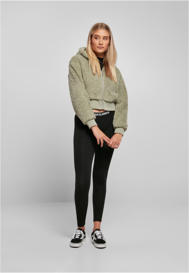 Ladies Short Oversized Sherpa Jacket - Naisten Takit - TTUTB4773 - 7