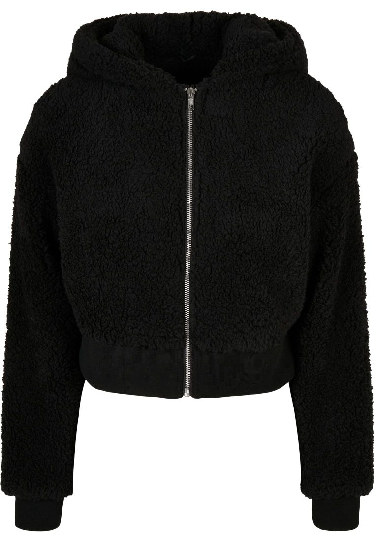 Ladies Short Oversized Sherpa Jacket - Naisten Takit - TTUTB4773 - 39