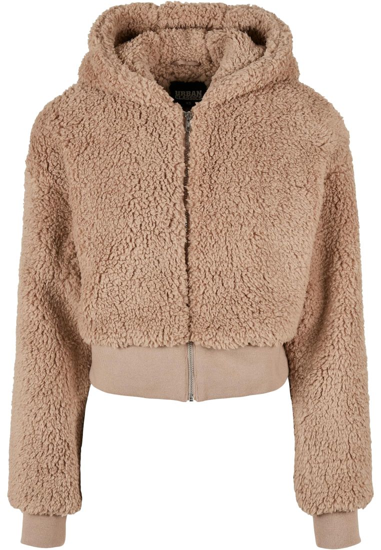 Ladies Short Oversized Sherpa Jacket - Naisten Takit - TTUTB4773 - 309