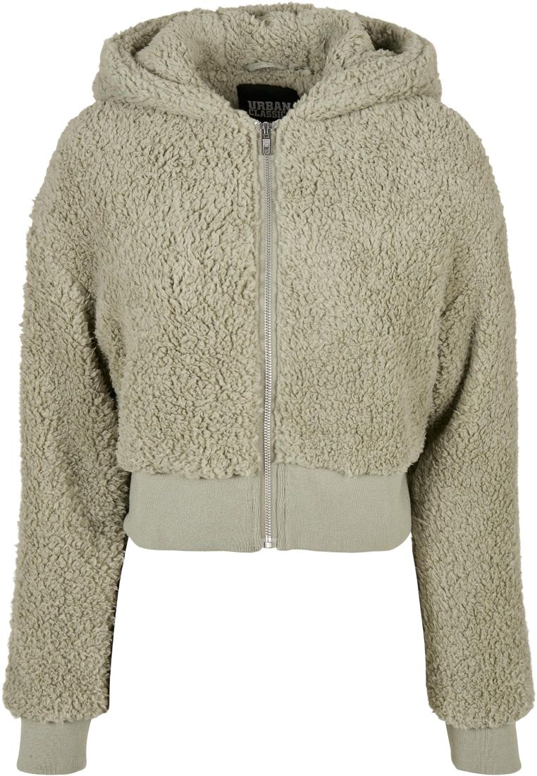 Oversized sherpa outlet jacket with hood