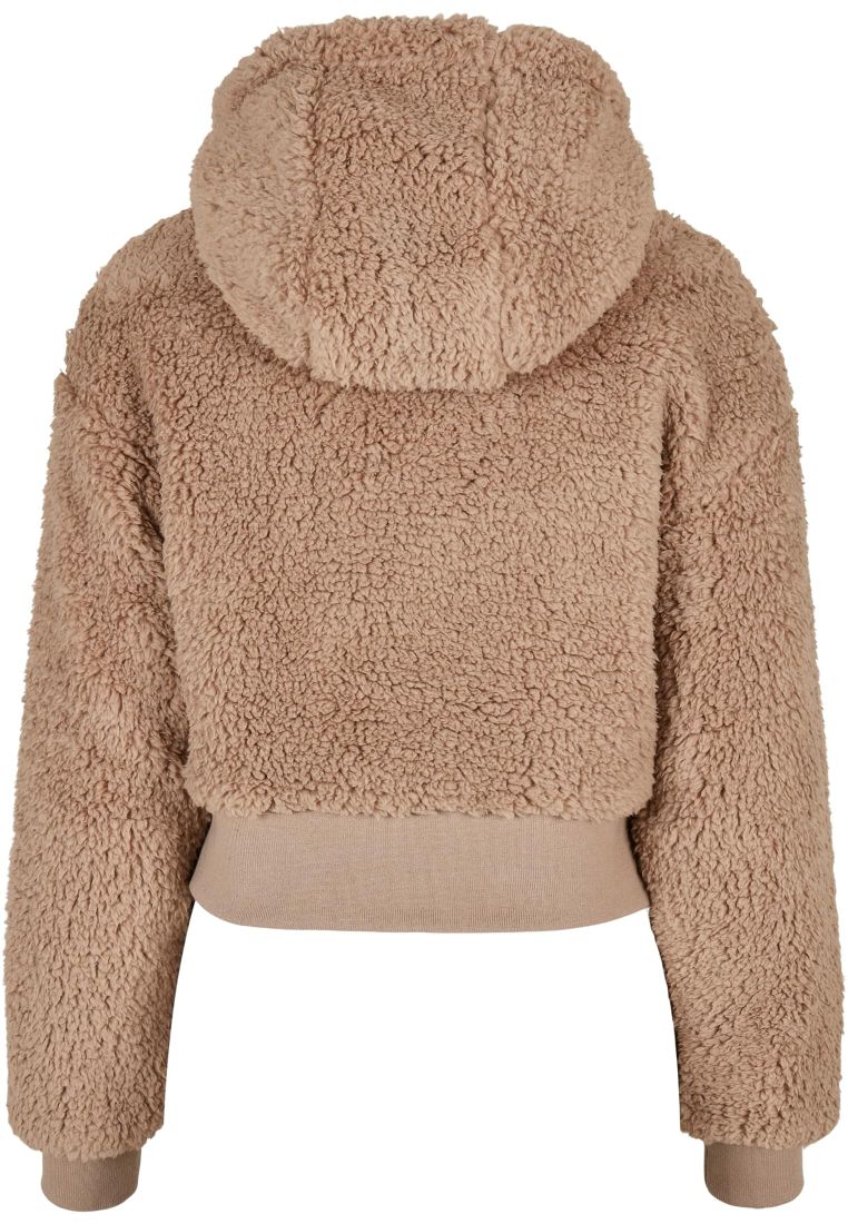 Ladies Short Oversized Sherpa Jacket - Naisten Takit - TTUTB4773 - 310