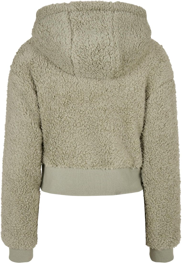 Ladies Short Oversized Sherpa Jacket - Naisten Takit - TTUTB4773 - 9