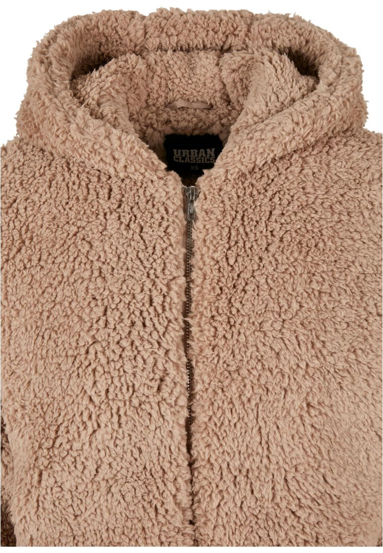 Ladies Short Oversized Sherpa Jacket - Naisten Takit - TTUTB4773 - 311