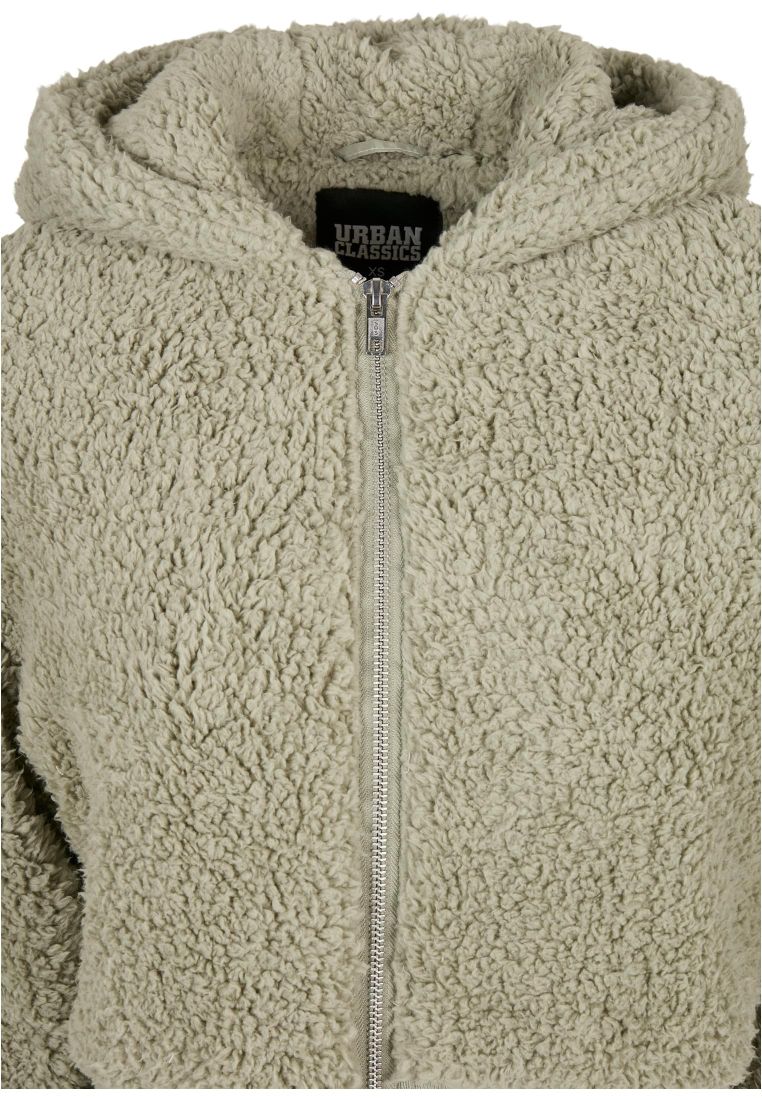 Ladies Short Oversized Sherpa Jacket - Naisten Takit - TTUTB4773 - 10