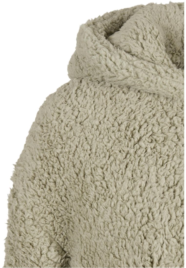 Ladies Short Oversized Sherpa Jacket - Naisten Takit - TTUTB4773 - 11