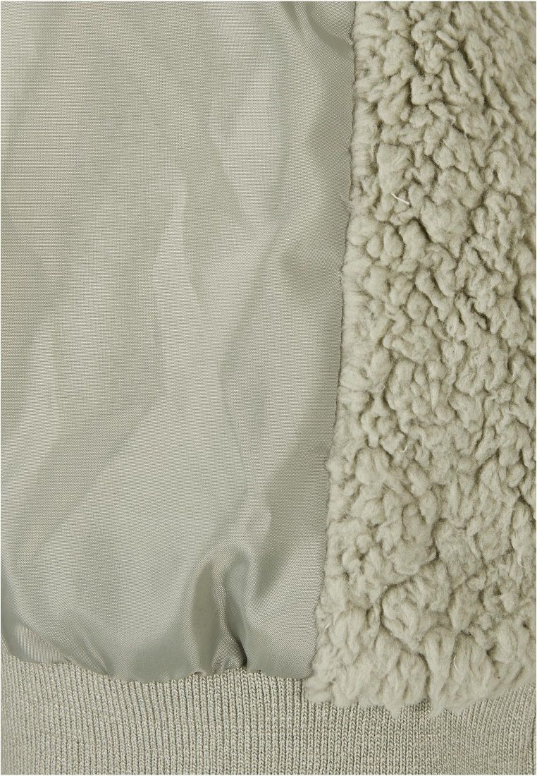 Ladies Short Oversized Sherpa Jacket - Naisten Takit - TTUTB4773 - 12