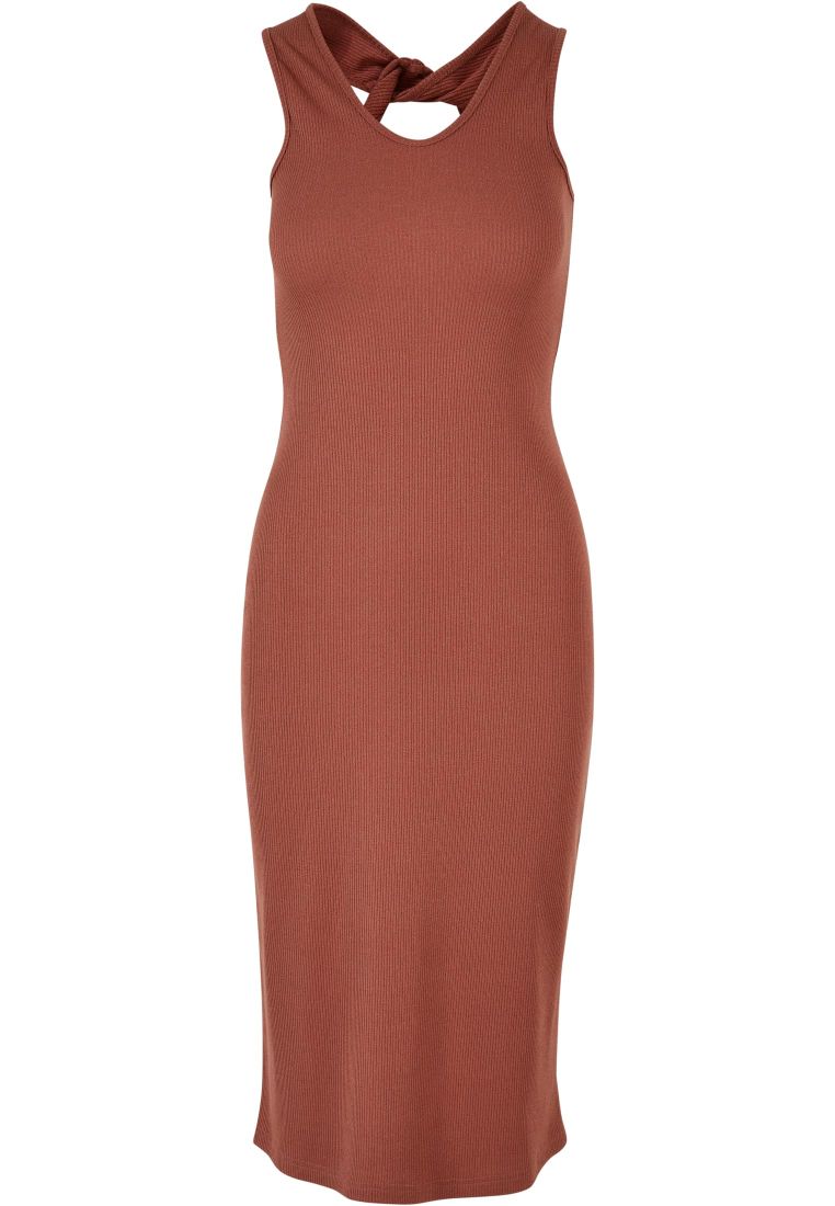 Ladies Midi Sleeveless Rib Dress -  - TTUTB4782 - 309