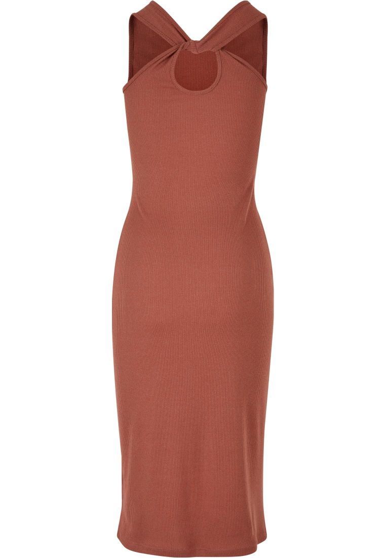 Ladies Midi Sleeveless Rib Dress -  - TTUTB4782 - 310