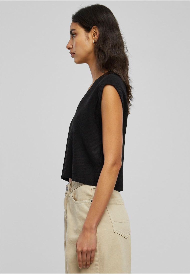 Ladies Short Knittd Slip On - Ladies Vest - TTUTB4787 - 4