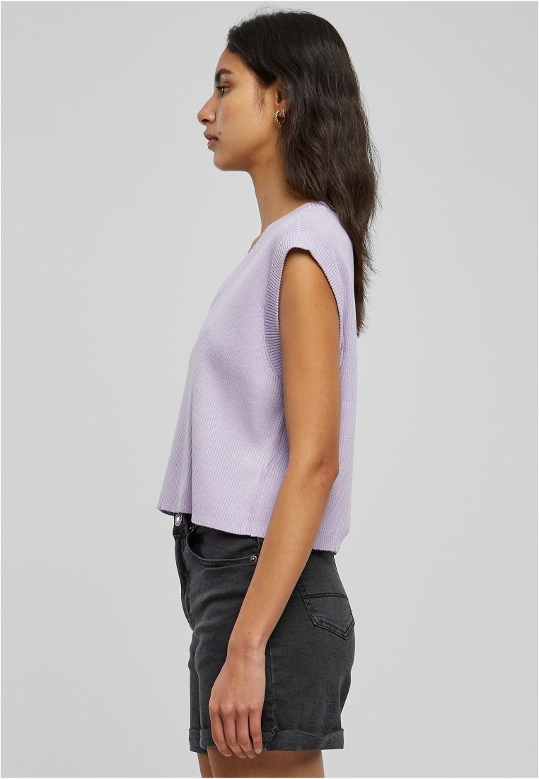 Ladies Short Knittd Slip On - Ladies Vest - TTUTB4787 - 305