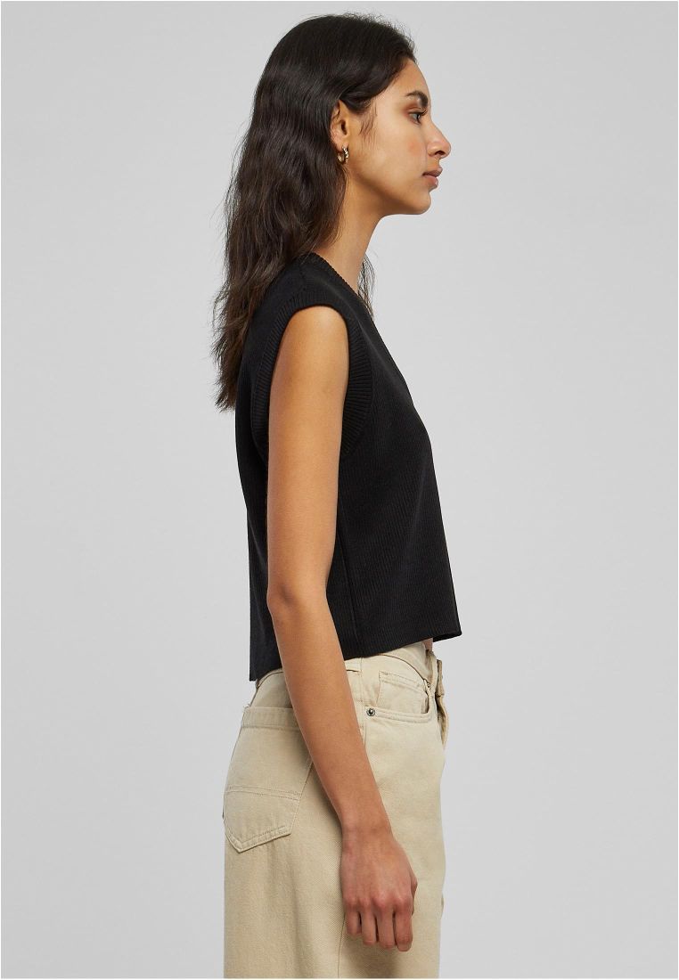 Ladies Short Knittd Slip On - Ladies Vest - TTUTB4787 - 6